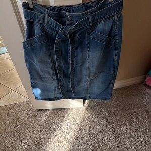 Knox Rose Blue Denim Mini Skirt